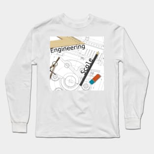 Engineering drawing Long Sleeve T-Shirt